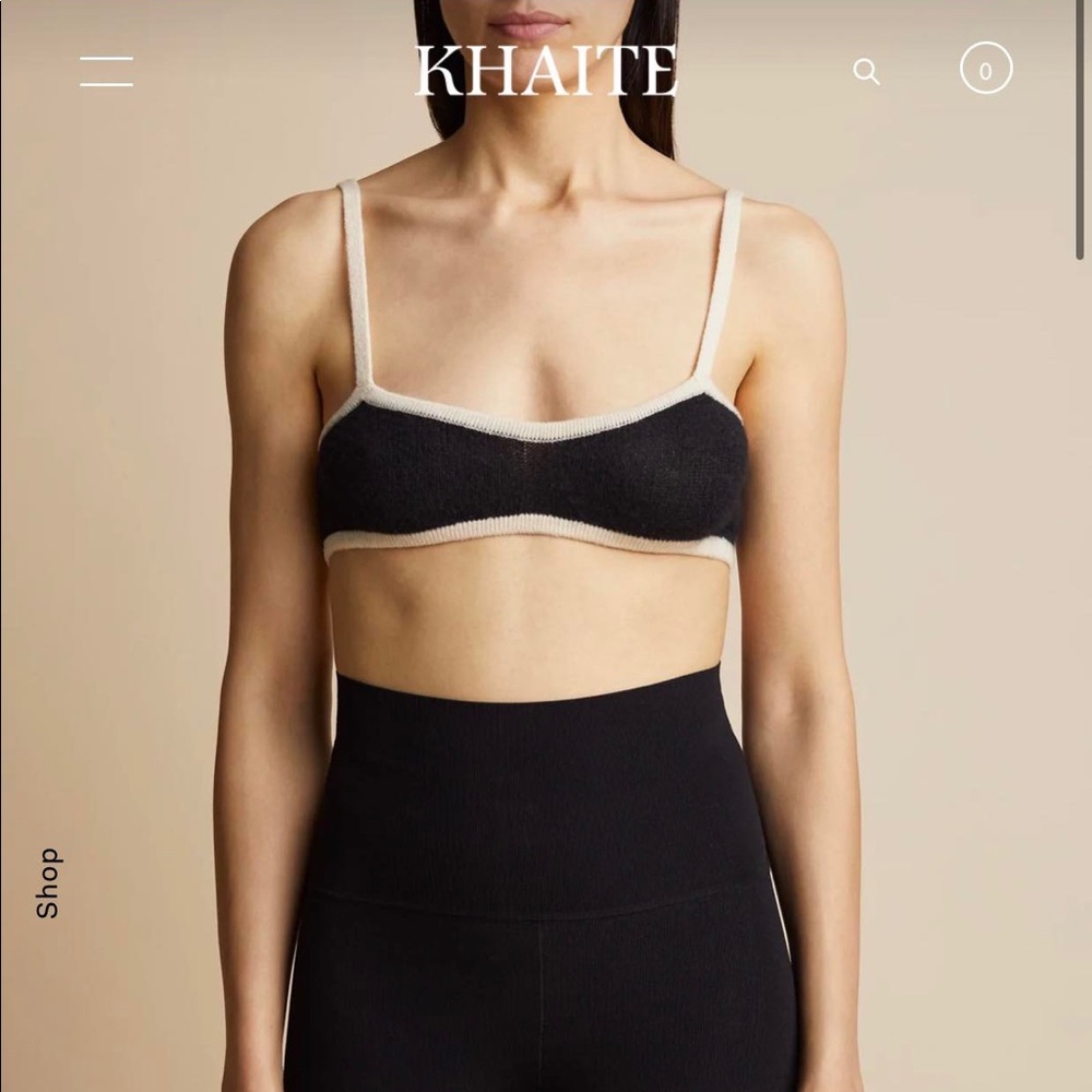 KHAITE Vara bralette sizing